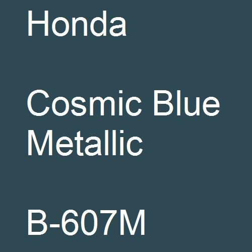 Honda, Cosmic Blue Metallic, B-607M.